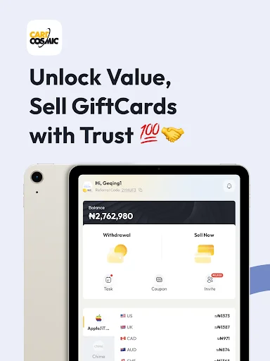 Download CardCosmic Terbaru – Jual Gift Card Cepat & Aman - Screenshot 6