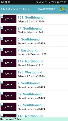 Download Chicago Bus Tracker Terbaru – Lacak Bus & Kereta Gratis - Screenshot 6